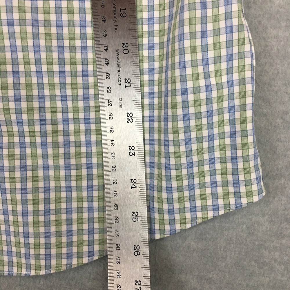 UNTUCKit Dress Shirt Dubois Plaid Slim Fit Wrinkle Free Long Sleeve Green Medium - Picture 6 of 12